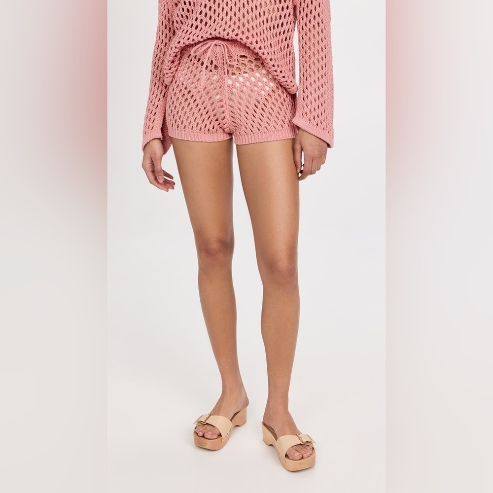 New! MISA x Revolve Daisy Pink Crochet Shorts 💗 Small NWT! - Picture 3 of 16